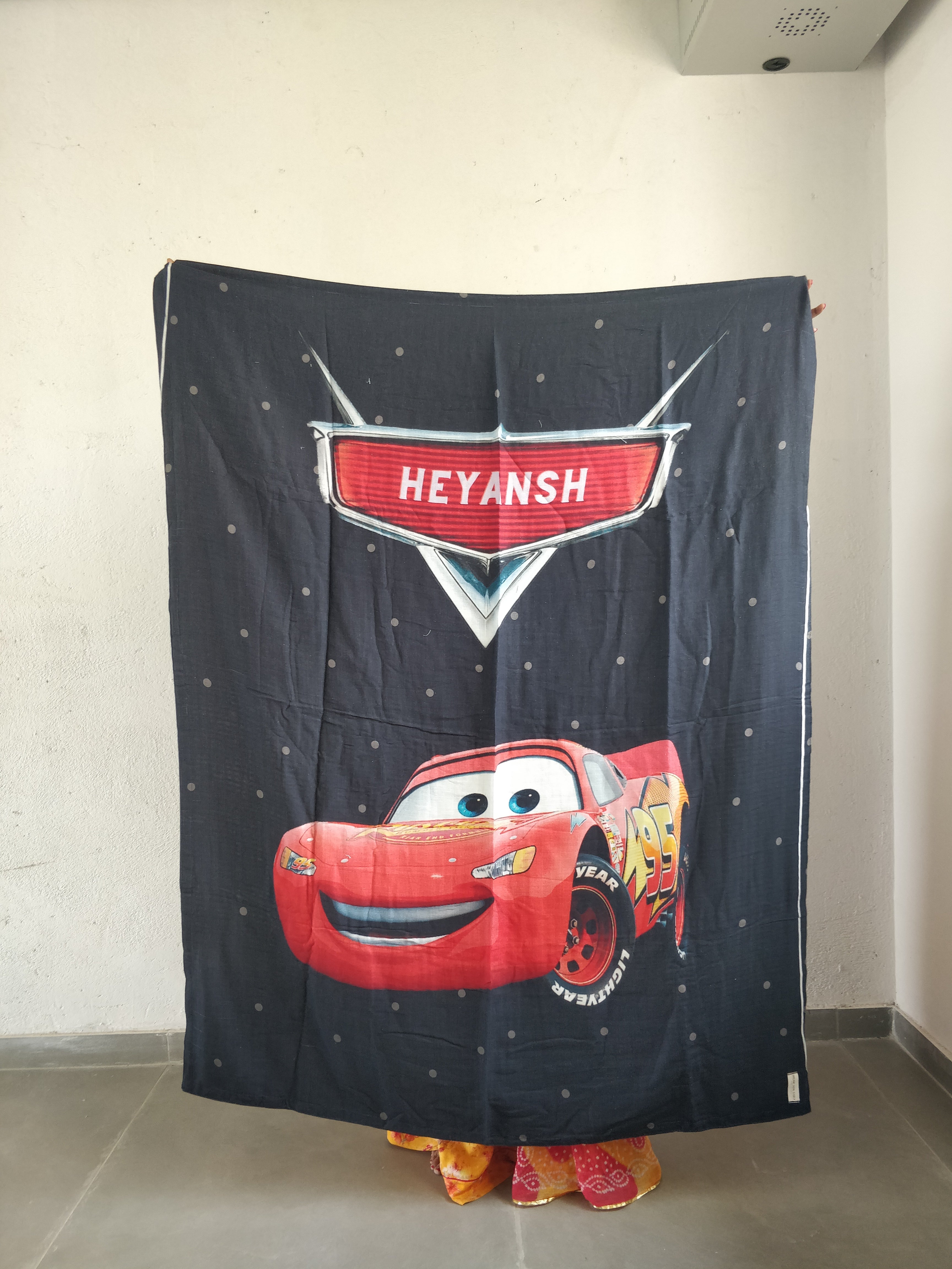 Mequeen Car Heyansh Name Small Size Blanket